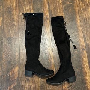 Madden Girl Prissley black over the knee boots size 7.5
